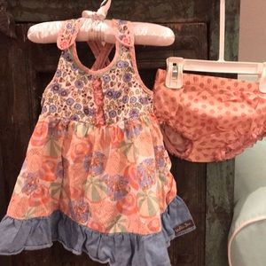 Matilda Jane multi ruffle dress with bloomers